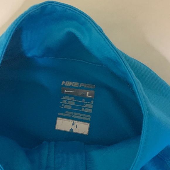 Nike Blue Quaterzip athletic top - Picture 2 of 3